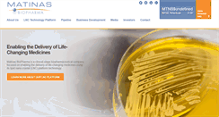 Desktop Screenshot of matinasbiopharma.com